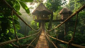 Image of a lush, vibrant rainforest canopy.